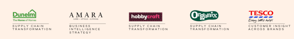 some of our digital retail clients around digital supply chain