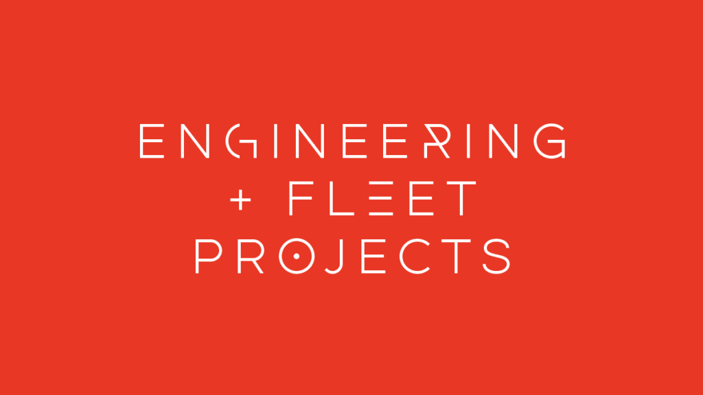 image of the stylised words engineering and fleet projects