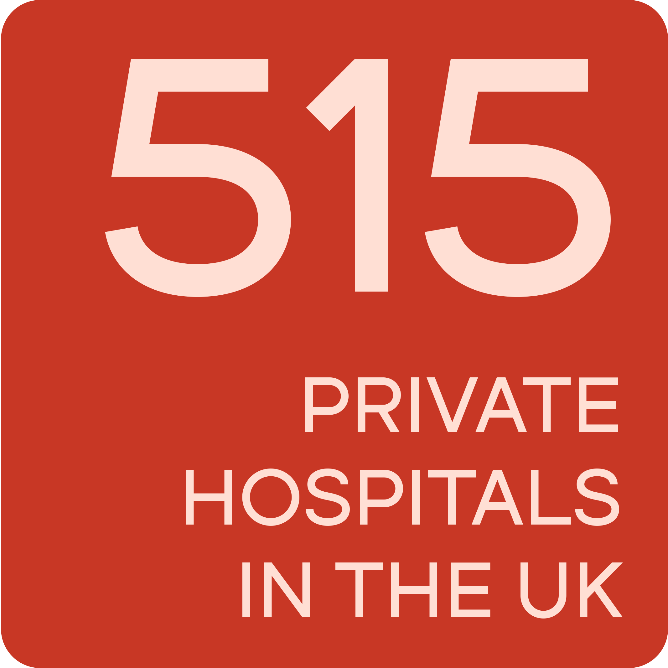 five hundred and fifteen private hospitals