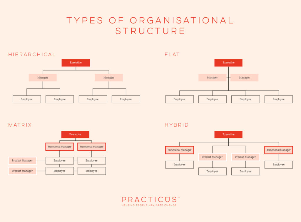 Organisational design - types of structure